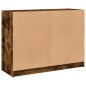 vidaXL Aparador madera de ingeniería roble ahumado 102x37x75,5 cm vidaXL Aparador madera de ingeniería roble ahumado 102x37x75,5 cm