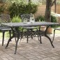 vidaXL Mesa de jardín aluminio fundido negro 150x90x72 cm vidaXL Mesa de jardín aluminio fundido negro 150x90x72 cm