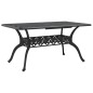 vidaXL Mesa de jardín aluminio fundido negro 150x90x72 cm vidaXL Mesa de jardín aluminio fundido negro 150x90x72 cm