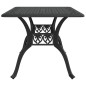 vidaXL Mesa de jardín aluminio fundido negro 150x90x72 cm vidaXL Mesa de jardín aluminio fundido negro 150x90x72 cm