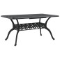 vidaXL Mesa de jardín aluminio fundido negro 150x90x72 cm vidaXL Mesa de jardín aluminio fundido negro 150x90x72 cm