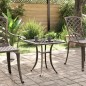 vidaXL Mesa de jardín aluminio fundido bronce 53x53x53 cm vidaXL Mesa de jardín aluminio fundido bronce 53x53x53 cm