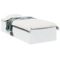 vidaXL Estructura de cama madera de ingeniería blanca 75x190 cm vidaXL Estructura de cama madera de ingeniería blanca 75x190 cm