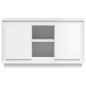 vidaXL Aparador de madera contrachapada blanco brillante 102x35x60 cm vidaXL Aparador de madera contrachapada blanco brillante 102x35x60 cm