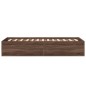 vidaXL Estructura de cama madera de ingeniería roble marrón 75x190 cm vidaXL Estructura de cama madera de ingeniería roble marrón 75x190 cm