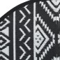 vidaXL Alfombra de exterior PP negro Ø160 cm vidaXL Alfombra de exterior PP negro Ø160 cm
