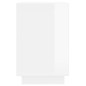 vidaXL Aparador de madera contrachapada blanco brillante 102x35x60 cm vidaXL Aparador de madera contrachapada blanco brillante 102x35x60 cm