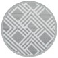 vidaXL Alfombra de exterior PP gris Ø120 cm vidaXL Alfombra de exterior PP gris Ø120 cm
