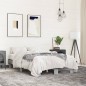 vidaXL Estructura cama madera ingeniería metal gris Sonoma 120x190 cm