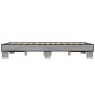 vidaXL Estructura cama madera ingeniería metal gris Sonoma 120x190 cm
