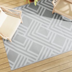 vidaXL Alfombra de exterior PP gris 160x230 cm