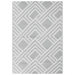 vidaXL Alfombra de exterior PP gris 160x230 cm