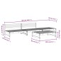 vidaXL Juego de muebles jardín 4 pzas madera maciza pino marrón miel