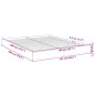 vidaXL Estructura de cama madera de ingeniería roble Sonoma 150x200 cm vidaXL Estructura de cama madera de ingeniería roble Sonoma 150x200 cm