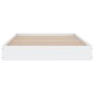 vidaXL Estructura de cama madera de ingeniería blanca 100x200 cm vidaXL Estructura de cama madera de ingeniería blanca 100x200 cm