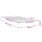 vidaXL Estructura de cama madera de ingeniería blanca 100x200 cm vidaXL Estructura de cama madera de ingeniería blanca 100x200 cm