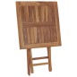 vidaXL Mesa plegable de jardín madera maciza de teca 60x60x75 cm vidaXL Mesa plegable de jardín madera maciza de teca 60x60x75 cm