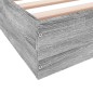 vidaXL Estructura de cama madera de ingeniería gris Sonoma 100x200 cm vidaXL Estructura de cama madera de ingeniería gris Sonoma 100x200 cm