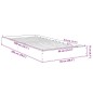 vidaXL Estructura de cama madera de ingeniería gris Sonoma 90x200 cm vidaXL Estructura de cama madera de ingeniería gris Sonoma 90x200 cm