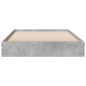 vidaXL Estructura de cama madera de ingeniería gris hormigón 75x190 cm vidaXL Estructura de cama madera de ingeniería gris hormigón 75x190 cm