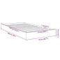 vidaXL Estructura de cama madera de ingeniería blanca 75x190 cm vidaXL Estructura de cama madera de ingeniería blanca 75x190 cm