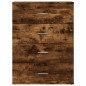 vidaXL Aparadores 2 uds madera de ingeniería roble ahumado 60x39x80 cm vidaXL Aparadores 2 uds madera de ingeniería roble ahumado 60x39x80 cm