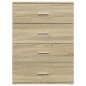 vidaXL Aparadores 2 uds madera de ingeniería roble Sonoma 60x39x80 cm vidaXL Aparadores 2 uds madera de ingeniería roble Sonoma 60x39x80 cm