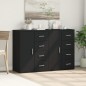 vidaXL Aparadores 2 uds madera de ingeniería negro 59x39x80 cm vidaXL Aparadores 2 uds madera de ingeniería negro 59x39x80 cm