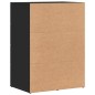 vidaXL Aparadores 2 uds madera de ingeniería negro 59x39x80 cm vidaXL Aparadores 2 uds madera de ingeniería negro 59x39x80 cm