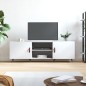 vidaXL Mueble para TV madera de ingeniería blanco 150x30x50 cm vidaXL Mueble para TV madera de ingeniería blanco 150x30x50 cm
