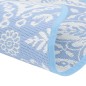 vidaXL Alfombra de exterior PP azul celeste Ø120 cm