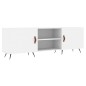 vidaXL Mueble para TV madera de ingeniería blanco 150x30x50 cm vidaXL Mueble para TV madera de ingeniería blanco 150x30x50 cm