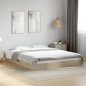vidaXL Estructura de cama madera de ingeniería roble Sonoma 160x200 cm