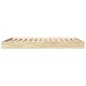 vidaXL Estructura de cama madera de ingeniería roble Sonoma 160x200 cm