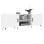 vidaXL Mueble para TV madera de ingeniería blanco 150x30x50 cm vidaXL Mueble para TV madera de ingeniería blanco 150x30x50 cm