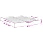 vidaXL Estructura de cama madera de ingeniería roble Sonoma 160x200 cm