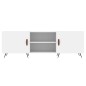 vidaXL Mueble para TV madera de ingeniería blanco 150x30x50 cm vidaXL Mueble para TV madera de ingeniería blanco 150x30x50 cm