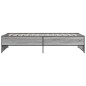 vidaXL Estructura cama madera ingeniería metal gris Sonoma 100x200 cm vidaXL Estructura cama madera ingeniería metal gris Sonoma 100x200 cm