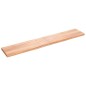 vidaXL Tablero mesa madera roble tratada marrón claro 220x40x(2-6) cm vidaXL Tablero mesa madera roble tratada marrón claro 220x40x(2-6) cm