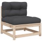 vidaXL Juego de sofás de jardín 8 pzas con conjines madera maciza pino vidaXL Juego de sofás de jardín 8 pzas con conjines madera maciza pino
