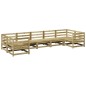 vidaXL Juego de sofás de jardín 7 pzas madera de pino impregnada vidaXL Juego de sofás de jardín 7 pzas madera de pino impregnada