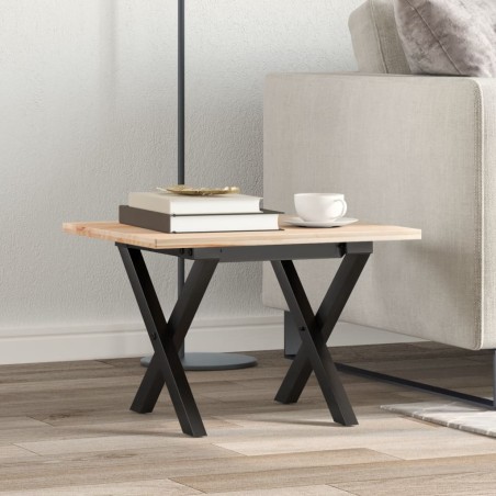 vidaXL Patas de mesa de centro estructura X hierro fundido 30x30x33 cm