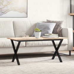 vidaXL Patas de mesa de centro estructura X hierro fundido 90x30x43 cm