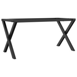 vidaXL Patas de mesa de centro estructura X hierro fundido 90x30x43 cm