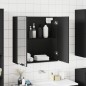 vidaXL Armario de baño con espejo madera ingeniería negro 64x20x67 cm vidaXL Armario de baño con espejo madera ingeniería negro 64x20x67 cm