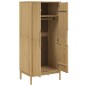 vidaXL Armario FLORO madera maciza de pino marrón cera 77x53x171 cm vidaXL Armario FLORO madera maciza de pino marrón cera 77x53x171 cm