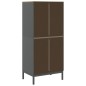 vidaXL Armario FLORO madera maciza de pino gris 77x53x171 cm vidaXL Armario FLORO madera maciza de pino gris 77x53x171 cm