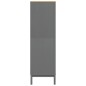 vidaXL Armario FLORO madera maciza de pino gris 77x53x171 cm vidaXL Armario FLORO madera maciza de pino gris 77x53x171 cm
