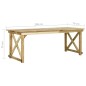 vidaXL Mesa de jardín de madera de pino impregnada 200x79x75 cm vidaXL Mesa de jardín de madera de pino impregnada 200x79x75 cm