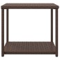 vidaXL Mesa auxiliar ratán sintético marrón 55x45x49 cm vidaXL Mesa auxiliar ratán sintético marrón 55x45x49 cm